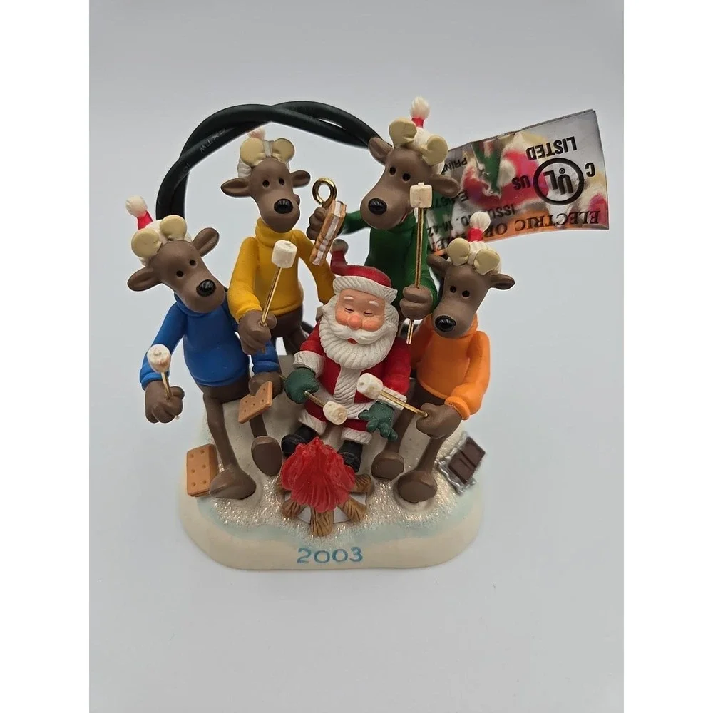 Vtg 2003 Hallmark Keepsake Ornament Kris And The Kringles Flickering Magic Light